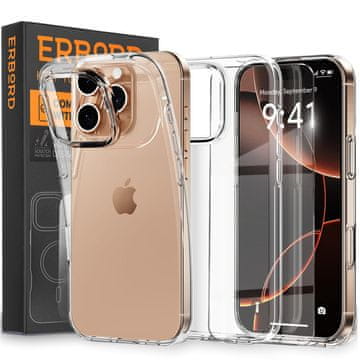 Overboard Futrola za iPhone 16 Pro Max, Slim, prozirna + 9H staklo
