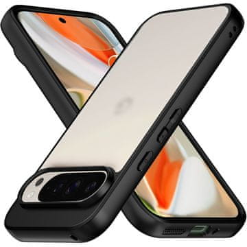 GS Fusion hibridna maskica za Google Pixel 9 Pro XL, prozirna/crna