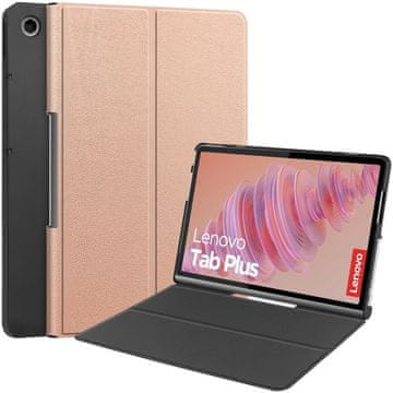 GS Lenovo Tab Plus pametna futrola, ružičasto zlatna