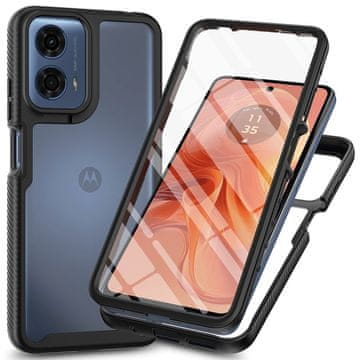 GS Futrola za Motorola Moto E14 / G24 / G04, Otporna na udarce, s folijom, crna