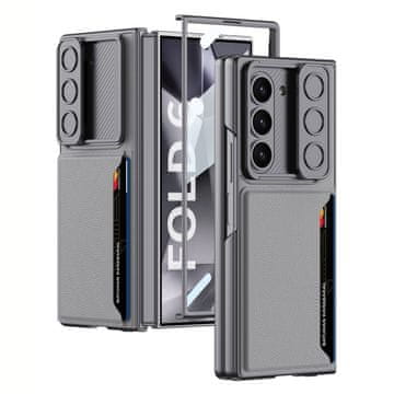 GKK Futrola za Samsung Galaxy Z Fold6 5G, držač za karticu, siva