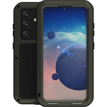 Love Mei maskica za Samsung Galaxy S24, oklopljena sa staklom, zelena