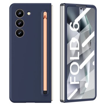 GS Maska za Samsung Galaxy Z Fold6 5G sa staklom i olovkom, tamnoplava/ružičasta