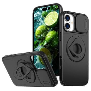 GS Futrola za iPhone 16, vojni magnet, za MagSafe, crna
