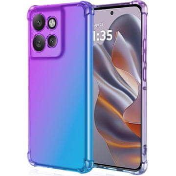 GS Gradientna maskica otporna na padove za Motorola Edge 50 Neo / Motorola ThinkPhone 25, ljubičasta / plava