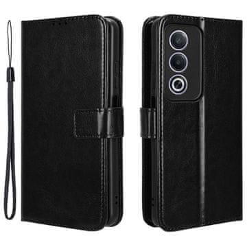 GS Preklopna futrola za Oppo A80, novčanik Crazy Horse, crna
