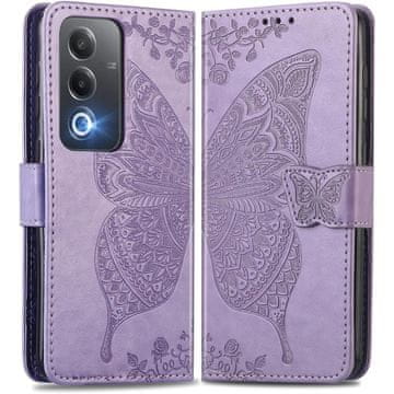GS Preklopna futrola za Oppo A80, leptir, ljubičasta