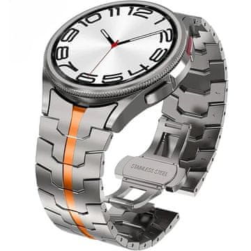 GS Narukvica za Galaxy Watch 4\5\6\7, titan/narančasta