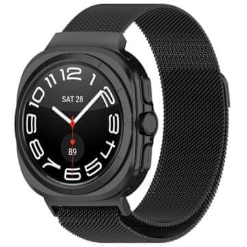 GS Milanese narukvica za Samsung Galaxy Watch Ultra 2 / 1, crna