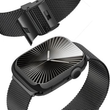 GS Narukvica + futrola sa zaštitnom folijom za Apple Watch 10/11 42 mm, crna