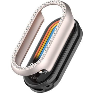 GS Dijamantna futrola za Xiaomi Smart Mi Band 9, bež