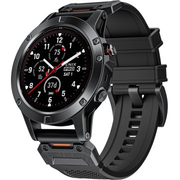 GS Silikonski remen QuickFit za Garmin Fenix 22mm, crni