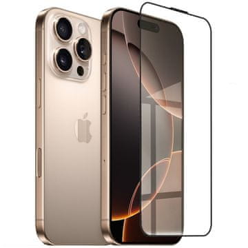Overboard 3D kaljeno staklo za iPhone 16 Pro Max, s crnim okvirom