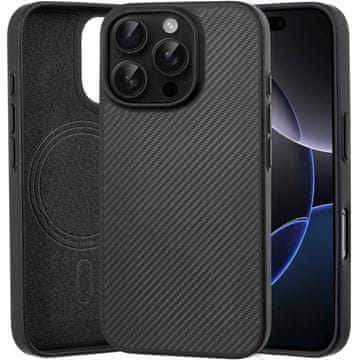 GS Futrola za iPhone 16 Pro, aramidna vlakna, crna