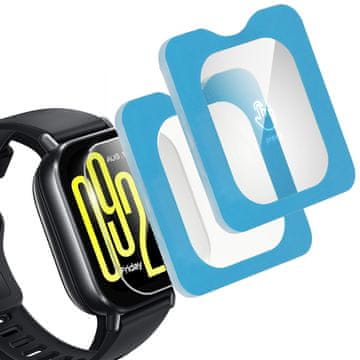 Overboard 2x kaljeno staklo s okvirom za Xiaomi Redmi Watch 5 Active