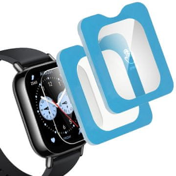 Overboard 2x kaljeno staklo s okvirom za Xiaomi Redmi Watch 5 Lite