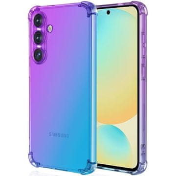 GS Gradientna maskica otporna na udarce za Samsung Galaxy S24 FE, ljubičasta/plava