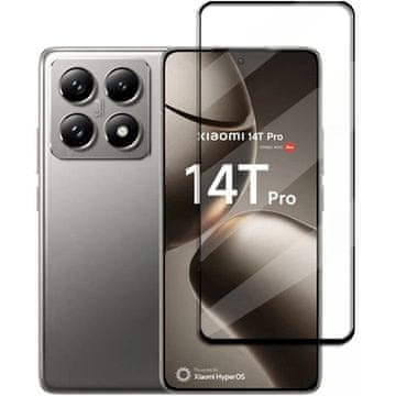 GS 3D kaljeno staklo za Xiaomi 14T / 14T Pro, crni okvir