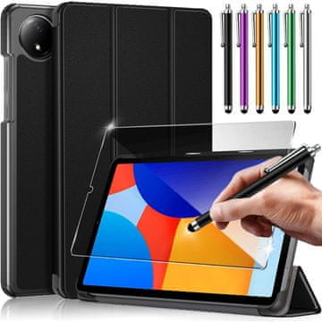 GS Futrola za Xiaomi Redmi Pad SE 8.7" + kaljeno staklo + 6 olovki, Smartcase, crna