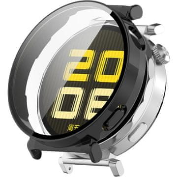 GS 2u1 futrola + kaljeno staklo za Huawei Watch GT 5 Pro 42mm, crna