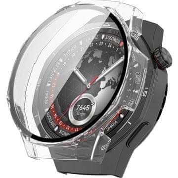 GS Futrola za Huawei Watch GT 5 Pro 46mm, prozirna + kaljeno staklo