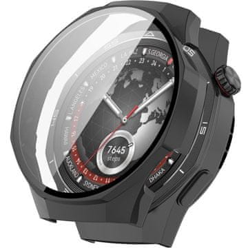GS Futrola za Huawei Watch GT 5 Pro 46mm, crna + kaljeno staklo