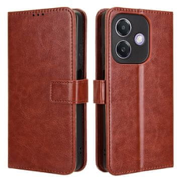 GS Preklopna futrola za Oppo A40 / Oppo A40m, novčanik Crazy Horse, smeđa