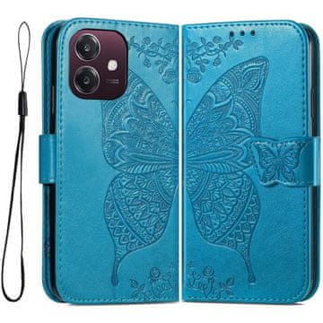 GS Preklopna futrola za Oppo A40 / Oppo A40m, leptir, plava