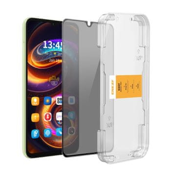 ENKAY kaljeno staklo za Samsung Galaxy A16 / A16 5G, anti-spy, sivo