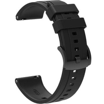 GS Univerzalni silikonski remen 22 mm, crni