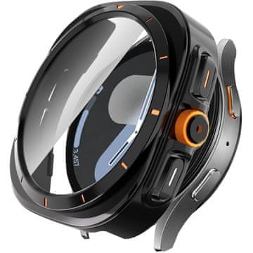 GS 2u1 futrola + kaljeno staklo za Samsung Galaxy Watch 7 44mm, crna