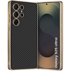 GKK Futrola za Samsung Galaxy S25 Ultra, koža, karbonsko crna