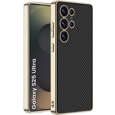 GKK Futrola za Samsung Galaxy S25 Ultra, koža, karbonsko crna