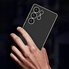 GKK Futrola za Samsung Galaxy S25 Ultra, koža, karbonsko crna
