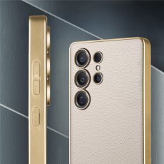 GKK Futrola za Samsung Galaxy S25 Ultra, koža, titanijsko siva
