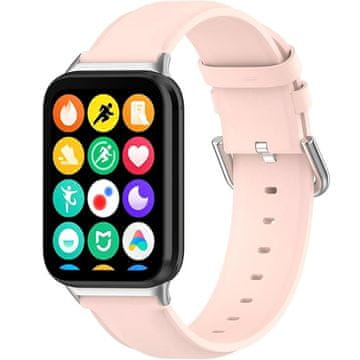 GS Kožni remen za Xiaomi Smart Band 8 Pro / Xiaomi Smart Band 9 Pro, ružičaste boje