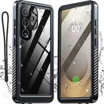 GS IP68 Vodootporna maskica za Samsung Galaxy S25 Ultra, crna
