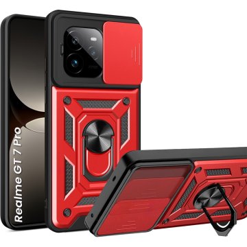 GS Realme GT 7 Pro Armor maska, CamShield klizna, crvena