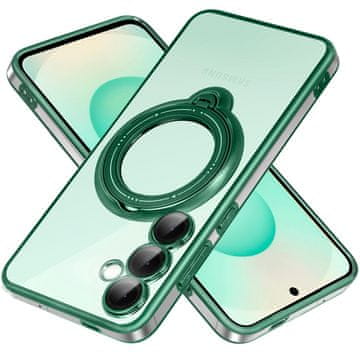 GS Magnetska futrola za Samsung Galaxy S25+ Plus, za MagSafe, zelena