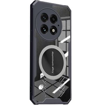 GS Futrola za OnePlus 13, s magnetskom pločom, prozirna / crna