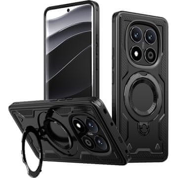 GS Futrola za Xiaomi Redmi Note 14 Pro 5G / Xiaomi Poco X7 5G, Vojna MagSafe, crna