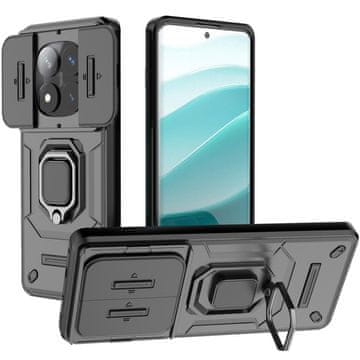 Overboard Futrola za Xiaomi Redmi Note 14 Pro 5G / Xiaomi Poco X7 5G, stalak za kameru s objektivom, crna