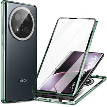 GS Futrola za Honor Magic 7 Lite, magnetsko dvostruko staklo, zelena