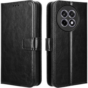 GS Crazy Horse novčanik s preklopnom futrolom za OnePlus 13R, crna