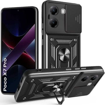 GS Oklopna futrola za Xiaomi Poco X7 Pro 5G, CamShield Slide, crna