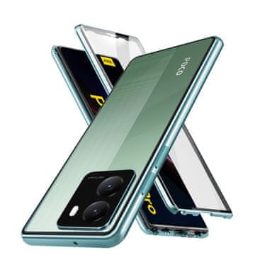 GS Futrola za Xiaomi Poco X7 Pro 5G, magnetsko dvostruko staklo, zelena