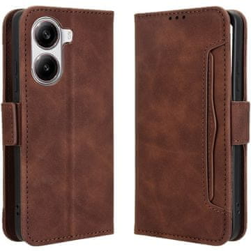 GS Preklopna futrola za Xiaomi Poco X7 Pro 5G, utor za karticu, smeđa