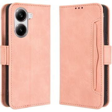 GS Preklopna futrola za Xiaomi Poco X7 Pro 5G, utor za karticu, ružičasta
