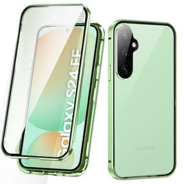 GS Futrola za Samsung Galaxy S24 FE, magnetsko dvostruko staklo, zelena