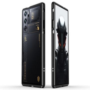 GS Futrola za Redmagic 10 Pro+ / 10 Pro / 9 Pro+ / 9 Pro, oklopna zaštitna folija, crna / srebrna
